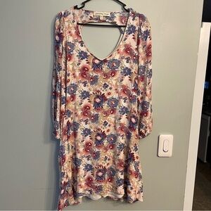 Paisley Raye pink and blue floral dress small